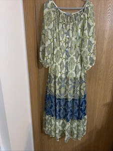 Figueroa & Flower Anthropologie Tiered Maxi Dress 2X Cottage Core Boho Fairy - Picture 1 of 6