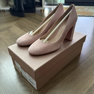 Nuevos zapatos de salón Gianvito Rossi Linda de gamuza media en rosa talla 35 Foto 1 de 4