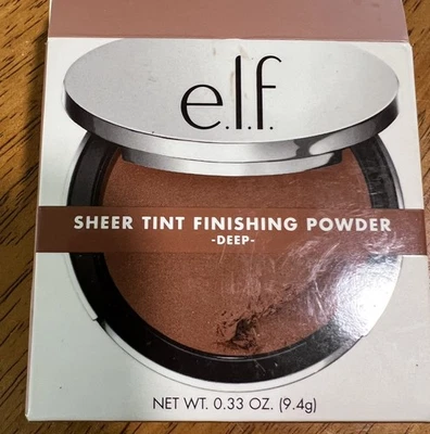 e.l.f. Sheer Tint Finishing Powder Setting Powder~Deep~New In Box  95045 - Image 1 of 4