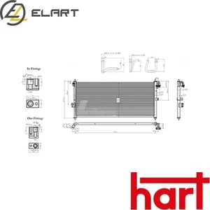 CONDENSER AIR CONDITIONING 606 469 FOR NISSAN ALMERA/II/Hatchback 1.5L 4cyl - Picture 1 of 6