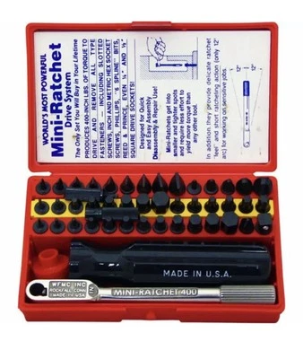 Wadsworth Super Deluxe Set 52pc WFMC 4-52 MINI RATCHET TOOL KIT **NEW+FREE SHIP* - Image 1 of 4