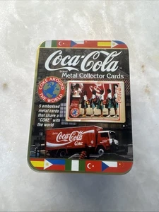 1997 Coca Cola Metal Collector Cards Around The World Coke  - Picture 1 of 2