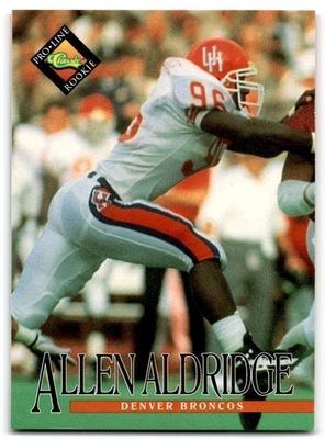 1994 Pro Line Live Allen Aldridge Rookie Denver Broncos #370 - Image 1 of 2