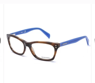 NUEVAS GAFAS DIÉSEL DL 5073-1 COL. 050 MARRÓN AZUL AUTÉNTICAS 53-17 Foto 1 de 4