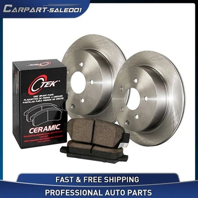 For 1993-2017 Nissan Tsuru C-Tek Front Disc Brake Pad Set Disc Brake Rotor - Image 1 of 4