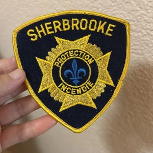 Vintage NEU Public Safety Officer Patch Sherbrooke Schutz Incendie Polizei - Bild 1 von 2
