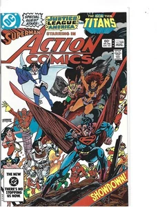 ACTION COMICS # 546 * JUSTICE LEAGUE * NEW TEEN TITANS * DC COMICS * 1983 - Imagen 1 de 1