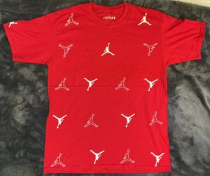 AIR JORDAN T-SHIRT Short Sleeve Size L MENS RED new - Picture 1 of 2
