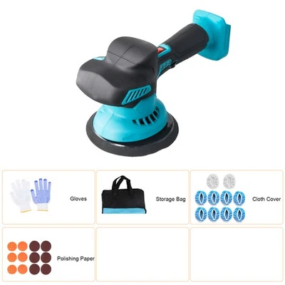RRRRADIO Pulidora profesional 21V máquina pulidora excéntrica para coche Makita 18V
