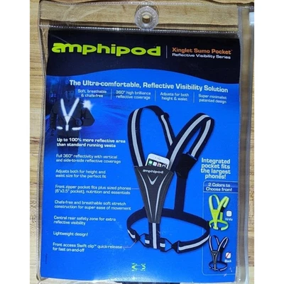 Amphipod Xinglet Sumo Pocket Vest, One Size - Breathable & Reflective - Black - Image 1 of 2