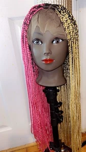 Pink And Light Colored 26 Inches Braids Ready For Delivery - Picture 1 of 4