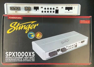 STINGER SPX1000X5 MICRO 5 CANALES 1000 vatios Rms amplificador marino altavoz subamplificador - Imagen 1 de 4