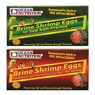 Ocean Nutrition 100% Brine Shrimp Eggs in Sea Salt Baby Fish Live Food 50 g