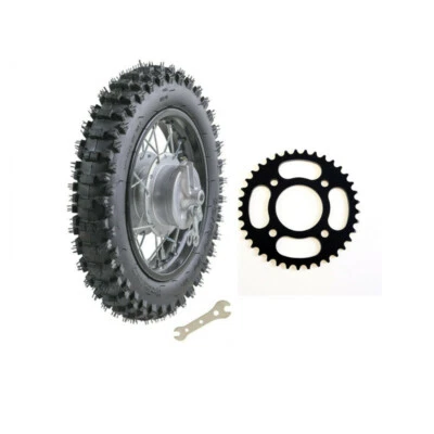 Rueda 10" 80/100-10 Llanta Trasera Piñón Tambor Freno Dirt Bike KLX110 CRF50 XR Foto 1 de 4