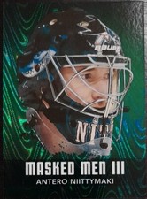 2010 - 2011 ITG Masked Men III Antero Niittymaki Emerald 1/1 #MM-03 Hockey Card