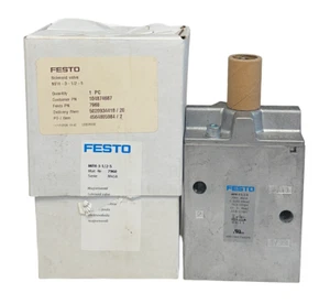 NEW FESTO MFH-3-1/2-S / 7960 ELECTRICAL AIR SOLENOID VALVE 3/2 52mm NSMP - Picture 1 of 5