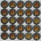 2007 Egypt 25 Coins Uncirculated Toned King Tut