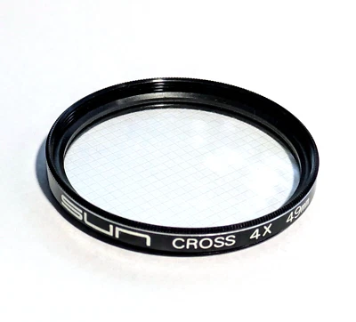 SUN 4X CROSS SCREEN (Starburst) 49mm Filter  with Case - Image 1 of 2