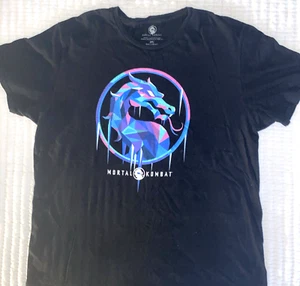 Maglietta Mortal Kombat Videogioco Frozen Dragon Logo Sub Zero Nera Taglia 2XL - Foto 1 di 4