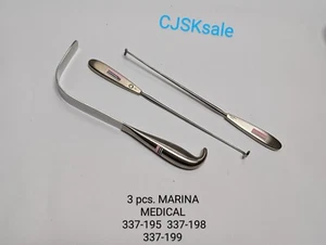 3 pcs. MARINA MEDICAL 337-196  337-198  337-199 & Tray (USED). - Picture 1 of 22