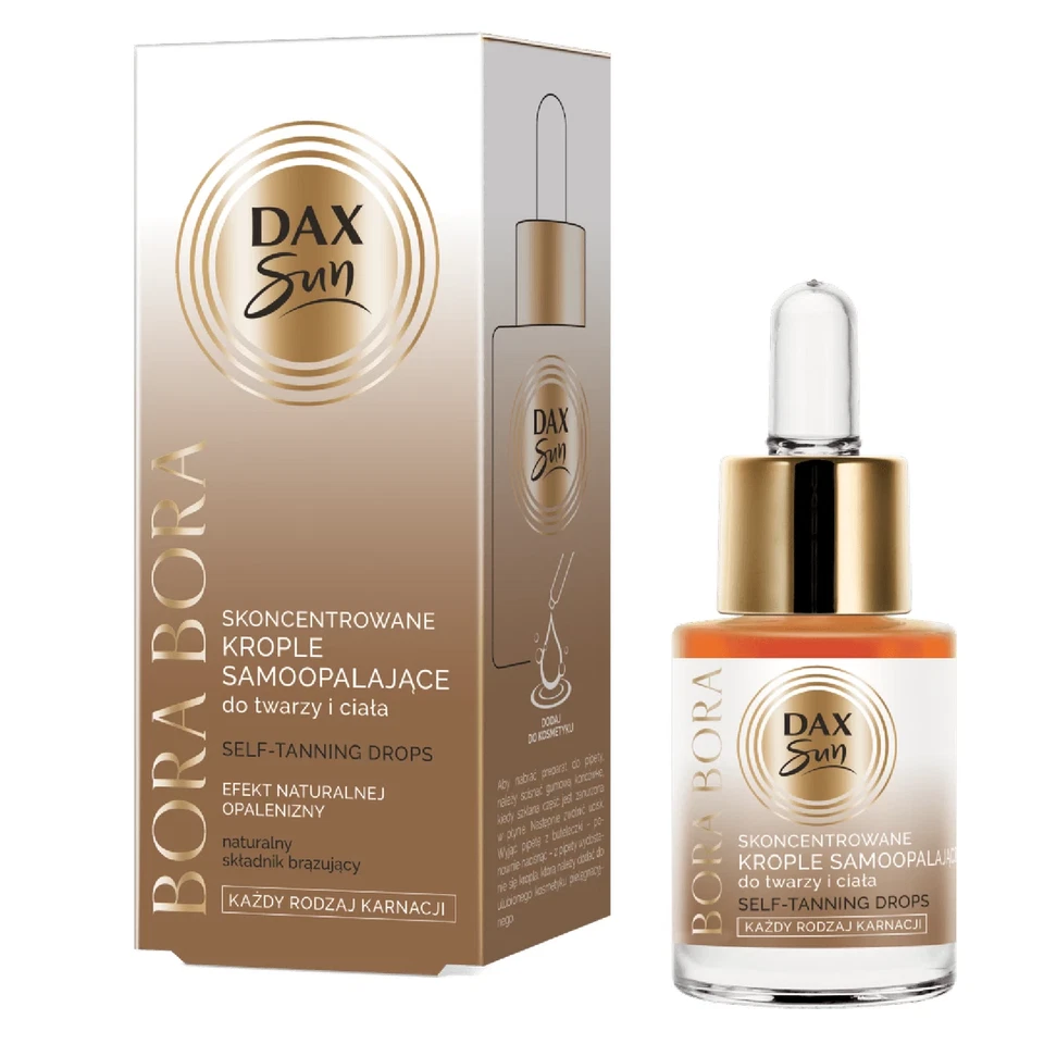DAX COSMETICS DAX SUN KONZENTRIERTER SELBSTBRÄUNER FACE AND BODY BRONZING 15ml BORA alle Hauttöne