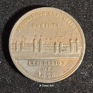 1878 Pittsburgh Expo Western Pennsylvania Numismatic Society Medal W.P.N.S H1701 - Picture 1 of 6