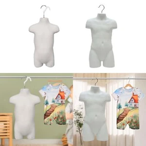 White Child Torso Hanging Display Mannequin Model for Sweaters Showcasing - Picture 1 of 13
