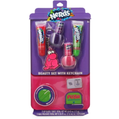 Nerds Candy Beauty Set with Keychain Nail Polish Lip Gloss Kids HTF - Image 1 of 4