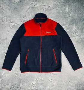 Berghaus Men's Syker Polartec Fleece Blue-Red Jacket size L - Picture 1 of 6