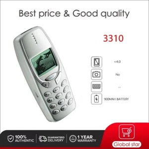 Original Unlocked 3310 GSM 900/ 1800 Mobile Phone Russian Arabic Hebrew English - Afbeelding 1 van 6