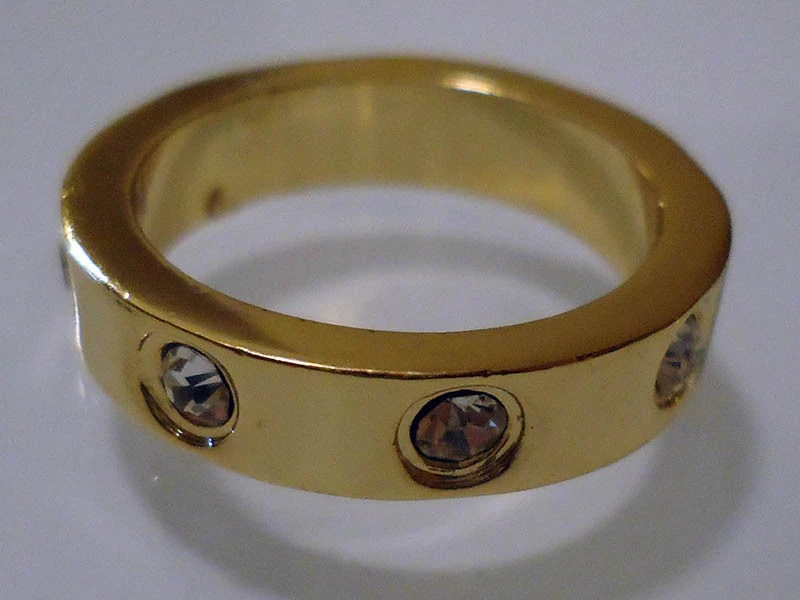 Trauringe Der Verlobungsringe, Eheringe, Jubiläum, Mit Zirkonia IN Gelbgold - Bild 1 von 1