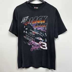 Camisa De Colección Dale Earnhardt NASCAR Para Hombres L Jet Black Attack #3 Carreras Años 90 Persecución - Imagen 1 de 24