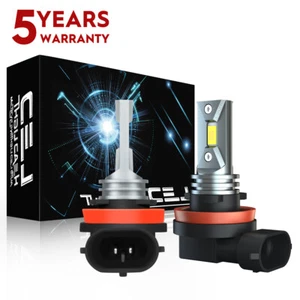LED Fog Light Bulbs H8 H16 H11 Fog Light Bulbs White 6000K High Power DRL Lamps - Picture 1 of 18
