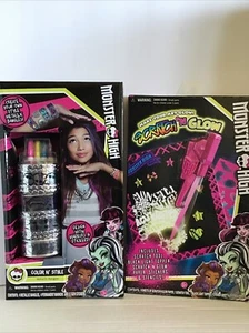 NEW Monster High: CRAFT SETS -Scratch And Glow - Color Bangles SET OF 2  NEW - Picture 1 of 7