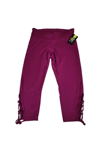 Champion Capri Leggings Sz L Lattice Leg Activewear Pants Berry Pink NWT - Picture 1 of 10