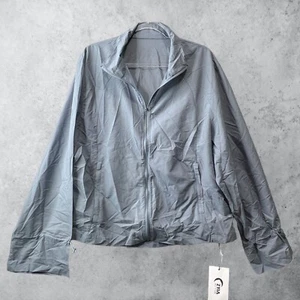 Zyia Active Jacket Women's XXXL Gray Drawstring Windbreaker Outdoor Athleisure - Picture 1 of 11