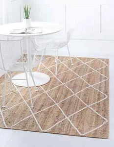 Runner Jute Rug Natural Handmade 100%Natural Jute Area Carpet Reversible Rug - Picture 1 of 6