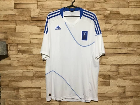 GREECE 2010 2011 2012 Home Football Shirt Soccer Jersey Adidas P47081 Sz L Cover