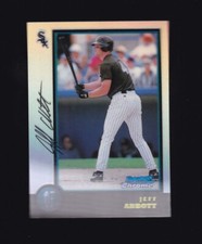 1998 Bowman Chrome Refractor Jeff Abbott #147 Chicago White Sox