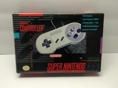 Nintendo SNS-005 SNES Original Controller - Gray NICE BOX! LOOK! FAST SNS CR - Image 1 of 4