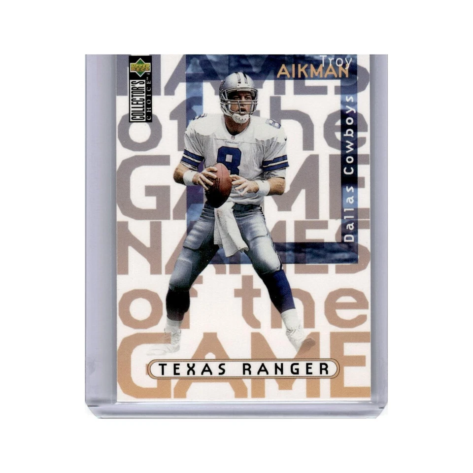 Troy Aikman 1997 Collector's Choice #60 Dallas Cowboys Football Card NM - Image 1 of 3