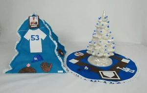 Vintage 1960er Holland Form 12" Keramik beleuchtet Weihnachtsbaum Los Angeles Dodgers - Bild 1 von 12