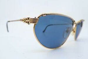 Vintage FRED sunglasses gold plated cable twist Mod Alize 57-16 made in France