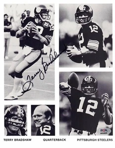 Terry Bradshaw Signed Vintage Pittsburgh Steelers Press 8x10 Photo Football PSA - Bild 1 von 2
