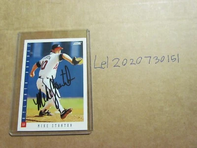 1993 Score Mike Stanton Signed Baseball Card  - Image 1 of 2