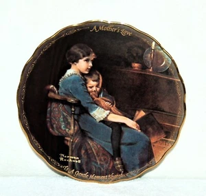 Sharing Gentle Moments BY NORMAN ROCKWELL Limited Edition Collector Plate  - Picture 1 of 5