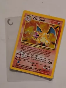 😻 Pokémon Charizard Base Set 4/102 * HOLO * WUNDERSCHÖN! (C) - Bild 1 von 9