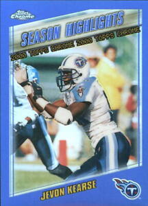 2000 Topps Chrome Refractors Tennessee Titans Football Card #196 Jevon Kearse HL