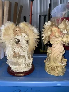 Grandi statue di angeli musicali alte 18” ottime condizioni! - Foto 1 di 7
