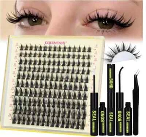 Kit de pestañas Goddvenus Anime - Pestañas en racimo individuales Wispy naturales - Imagen 1 de 7